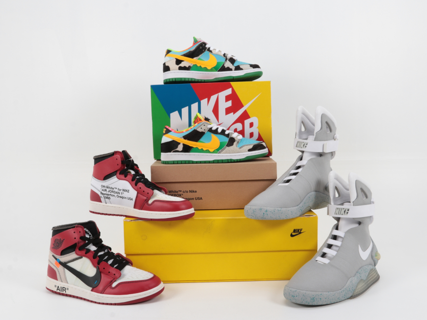 Exclusieve Nike sneakers tentoongesteld in CIC Rotterdam Baaz