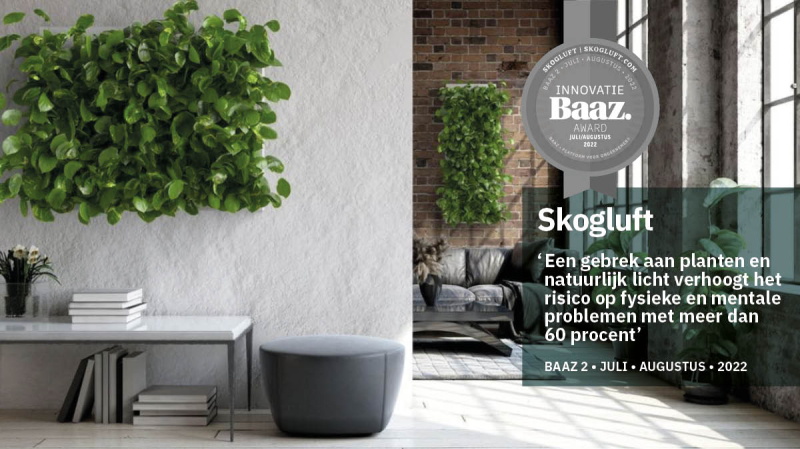 Award - Innovatie: Skogluft plantenmuur