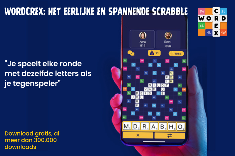 WordCrex: Het Nederlandse antwoord op Wordfeud, behaalt 300.000 Downloads