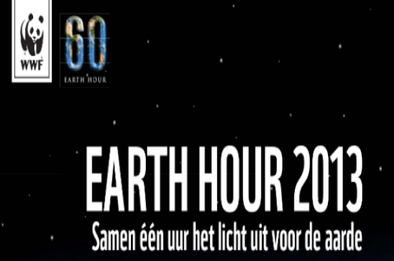 Earth Hour 2013: een uur het licht uit