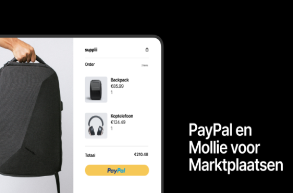 Mollie en PayPal bundelen krachten om betalingen op marktplaatsen te verbeteren