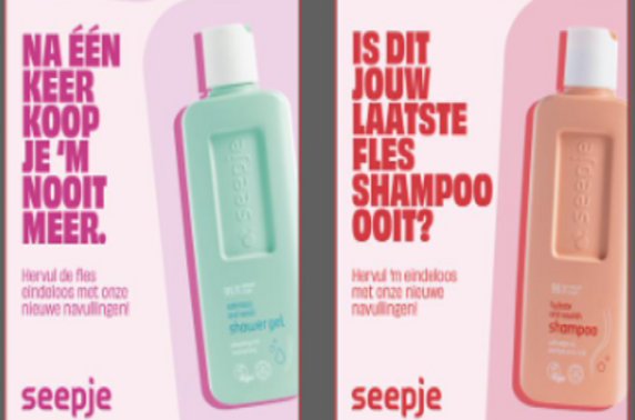 Seepje lanceert shampoo- en douchegelfles voor het leven