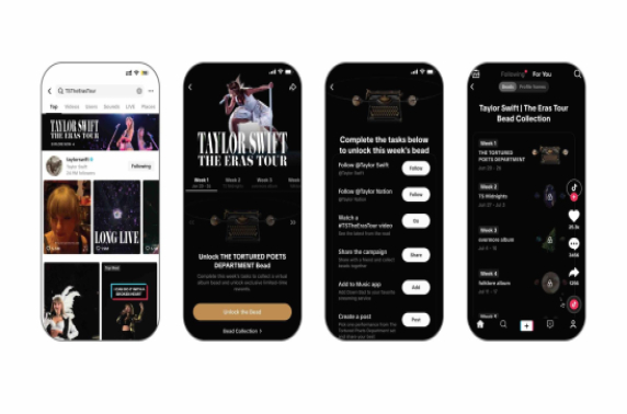 TikTok breidt Taylor Swift In-App ervaring uit voor Taylor Swift | The Eras Tour 2024