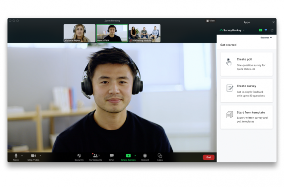 Momentive lanceert nieuwe SurveyMonkey Enterprise App voor Zoom-meetings